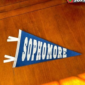 Hand stitched sports pennant